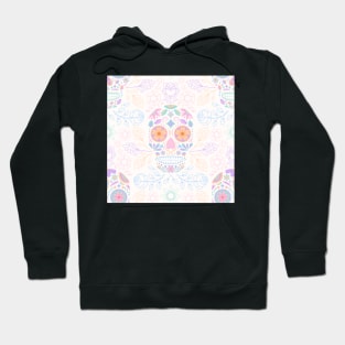 Pastel Sugar Skulls to Celebrate Day of the Dead Hoodie